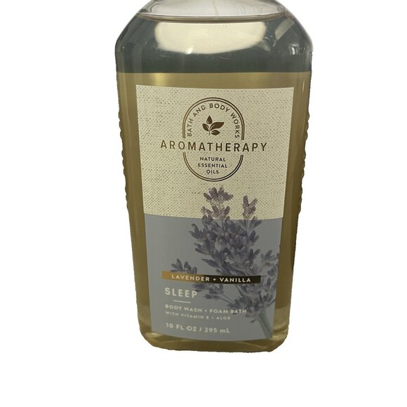 Bath And Body Works Aromatherapy Sleep Lavender Vanilla Body Wash Foam Bath 10oz - Picture 3 of 3